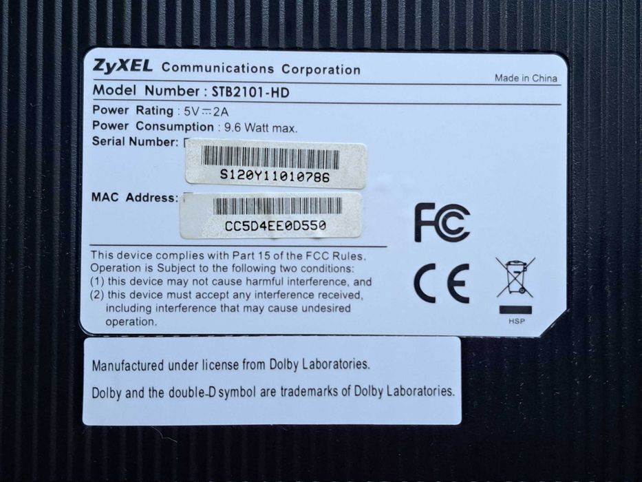 Dekoder Zyxel STB-2101HD IPTV Jambo