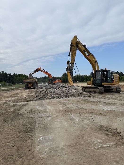 Kruszenie Gruzu Usługi Kruszarka Wynajem Kruszarki Koparki