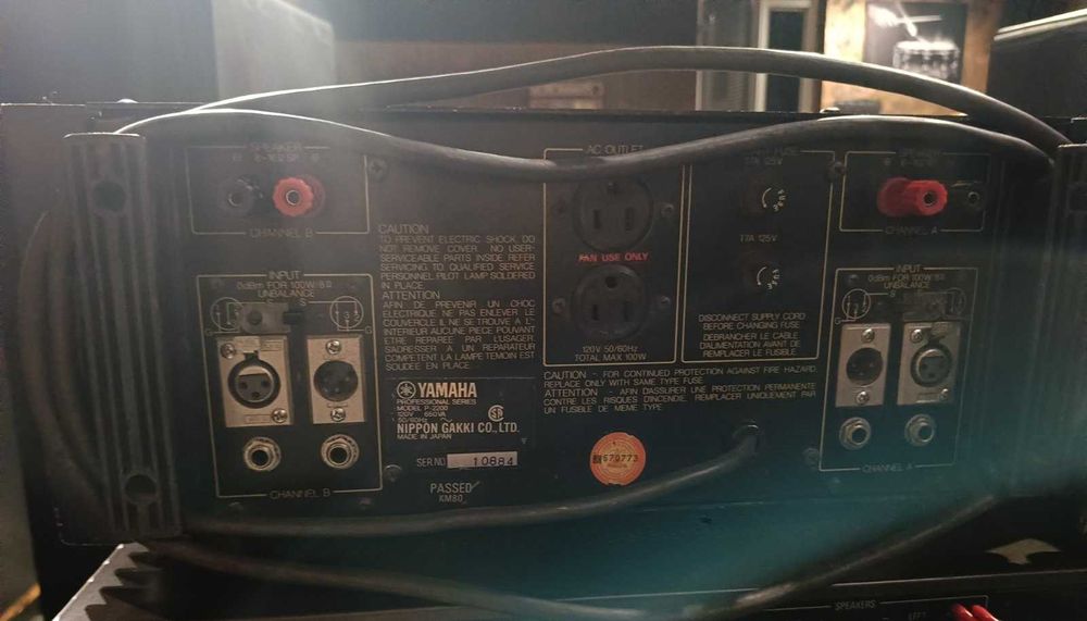 Yamaha P-2200 підсилювач потужності чистокровний Japan 120v