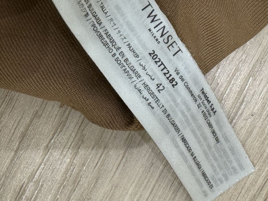 Брюки штаны шерстяные женские twinset camel 42-44