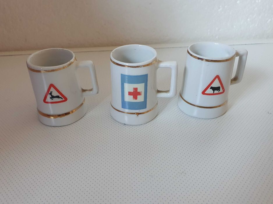Garrafa para Gin com 3 Copos - vintage