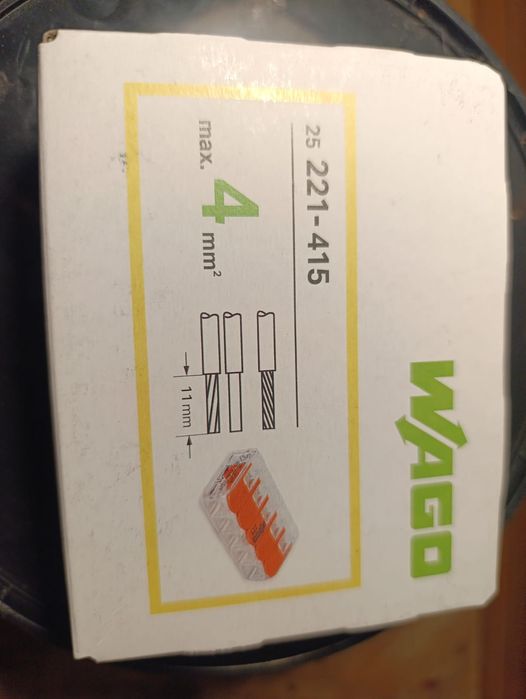 Wago złączki 221-415   26 opakowań