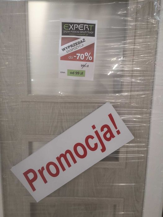 Wyprzedaż ekspozycji drzwi skrzydła promocja nowe