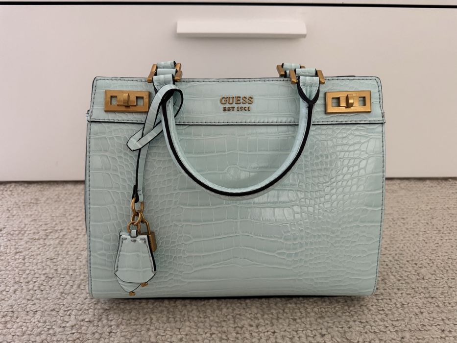 Mala Guess Croco Azul Tiffany – Nova