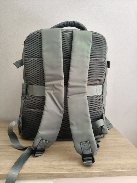 Mochila Kaki + saco vácuo e bomba