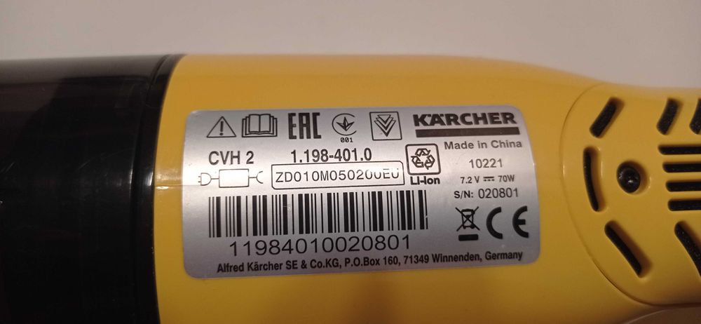 Odkurzacz CVH 2 Karcher bezprzewodowy