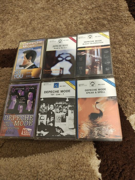 6 szt kaset magnetofonowych Depeche Mode
