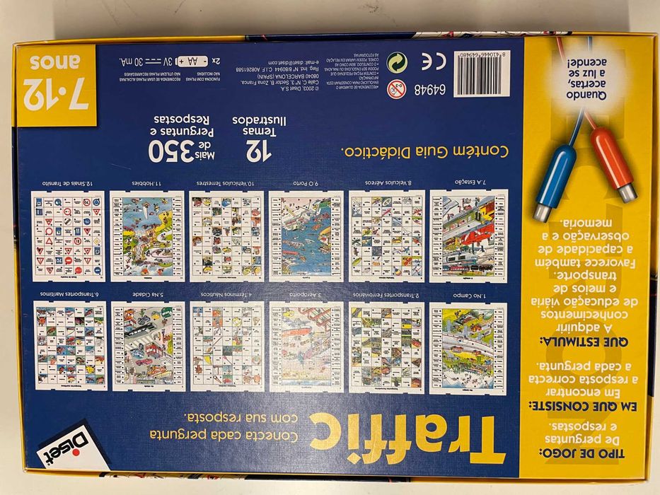 Jogo didático para crianças dedicado aos meios de locomoção