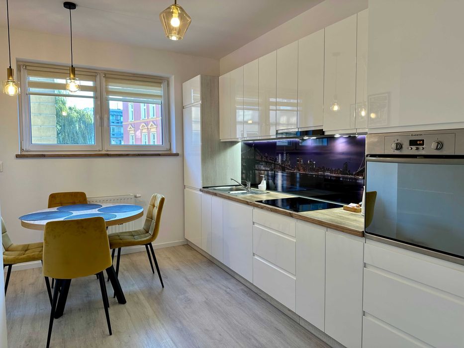 Apartament na doby w centrum Koszalina - balkon, wanna