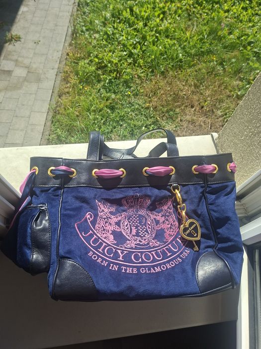 Torba torebka juicy couture daydreamer nowa na ramię shopper wyszywana zawieszki y2k vintage