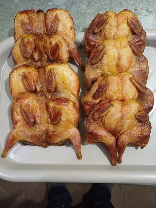 Перепела вялені.