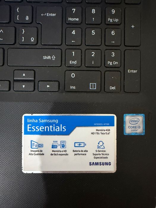 Samsung 15.6” | Intel Core i3 | 16GB RAM | SSD 1TB | Pronto a usar