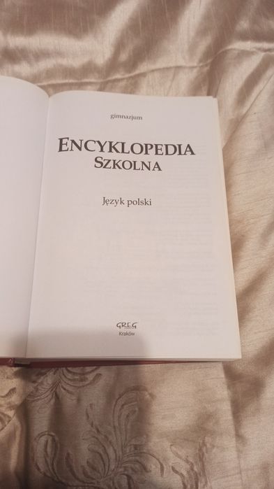 Encyklopedia szkolna. Język polski - wydawnictwo GREG