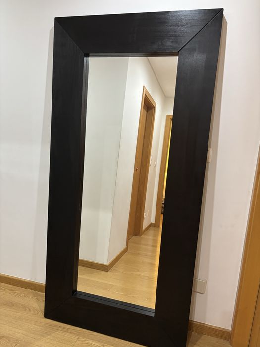 Espelho IKEA madeira preta 190x94