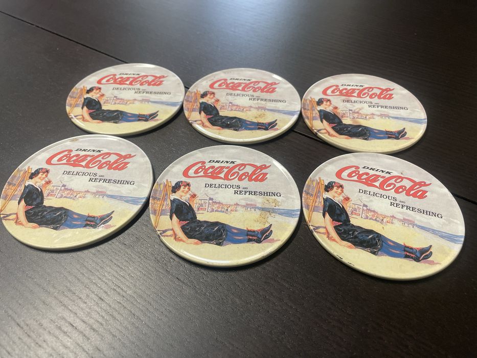 Base copos vintage coca-cola