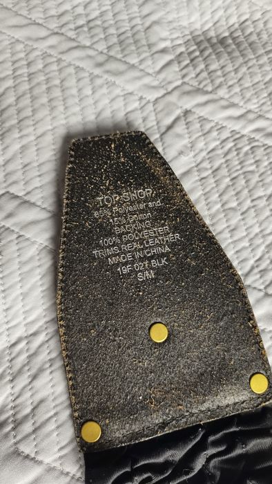 Szeroki pas skórzany do sukienki płaszcza