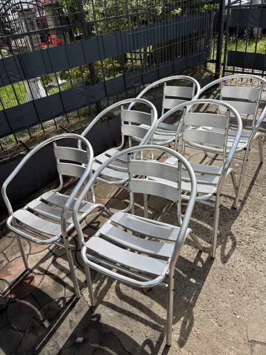 Krzesła  aluminiowe ogrodowe  6 szt