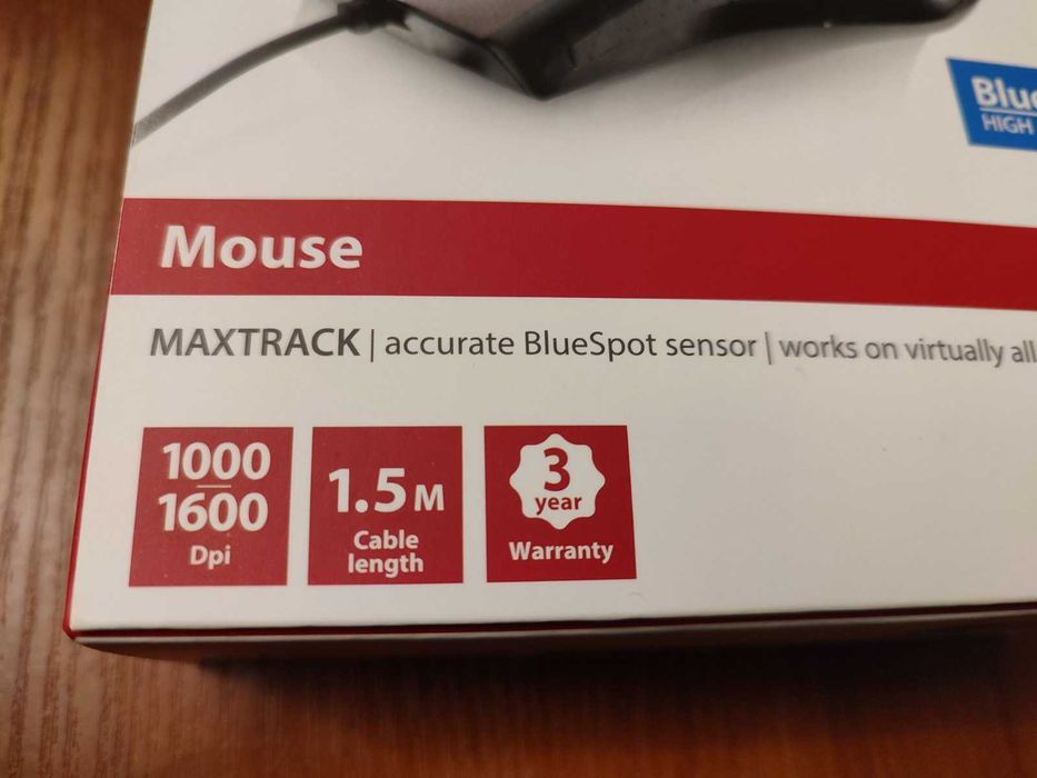 Мишка Trust MaxTrack Mouse BlueSpot (17178) USB.