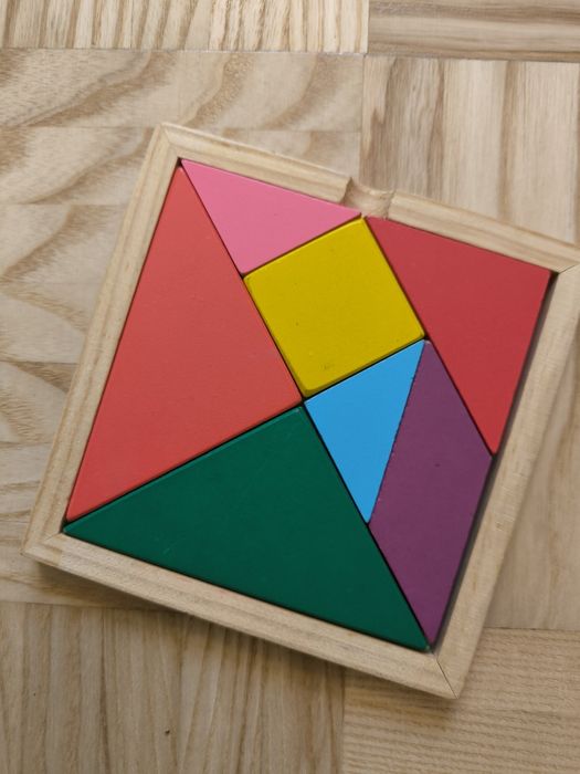 Układanka drewniana logiczna