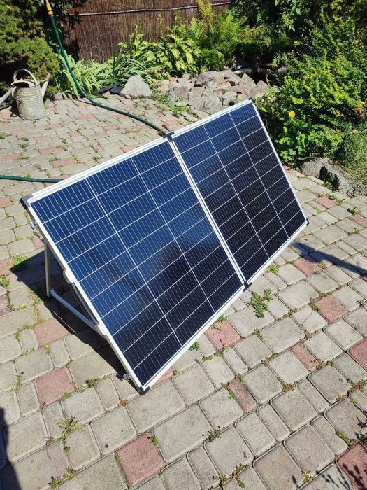 Переносна 200 Вт складна сонячна панель, зарядка 12 В, зарядка USB