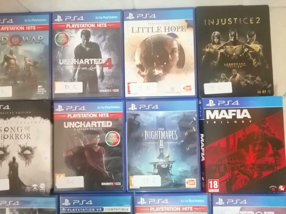 jogos usados PS4, varios preços , ver fotos