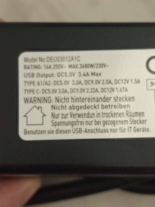Przedłużacz Biurkowy Zaciskowy Listwa T&K To-KING 3xGNIAZDO USB-C PD