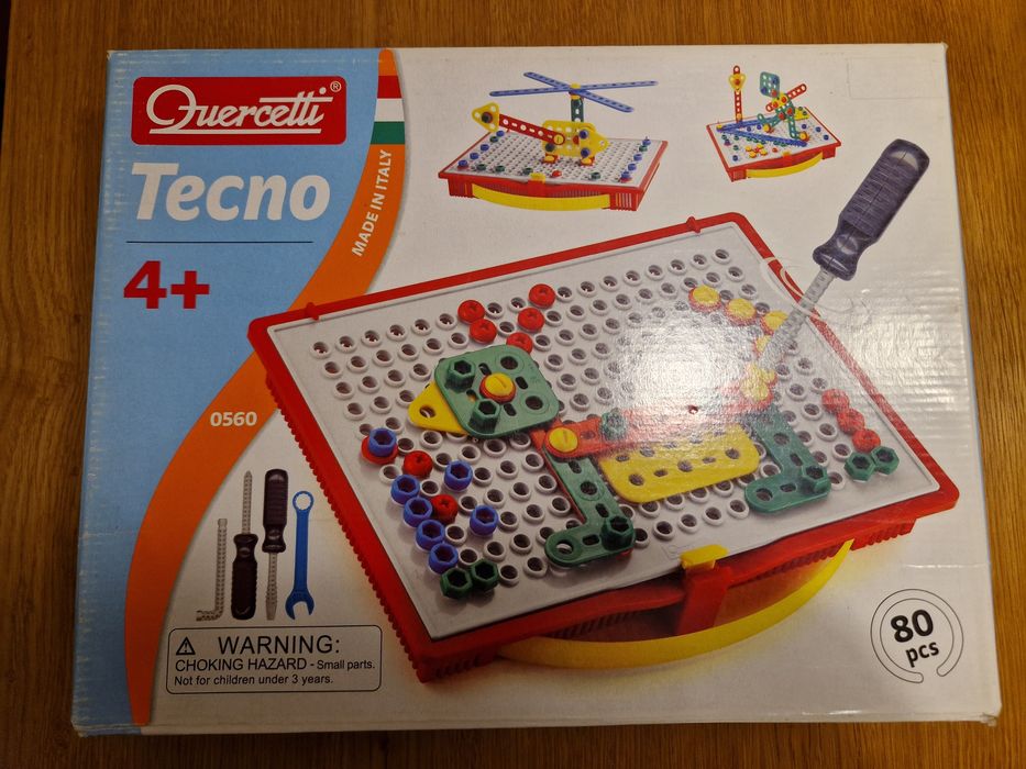 Quercetti zestaw klocki konstrukcyjny Tecno 80el. 0560