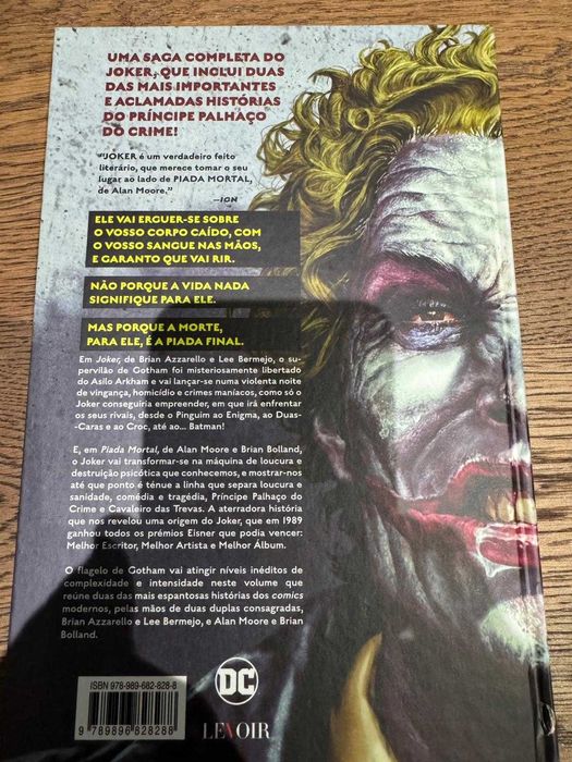 Comic DC Black Label - BD Joker de Azzarello, Bermejo, Moore e Bolland