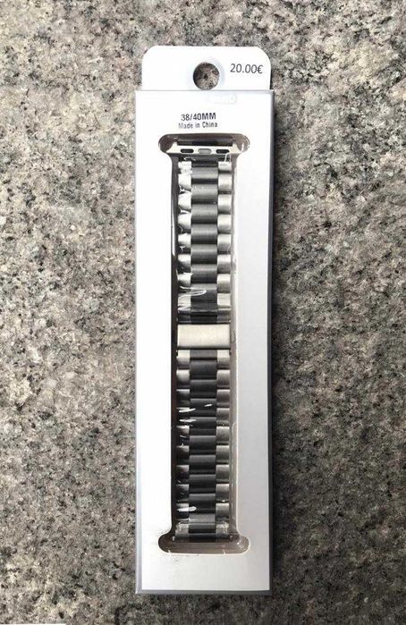 Bracelete em metal / Aço de elos para Apple Watch 38mm / 40mm / 41mm