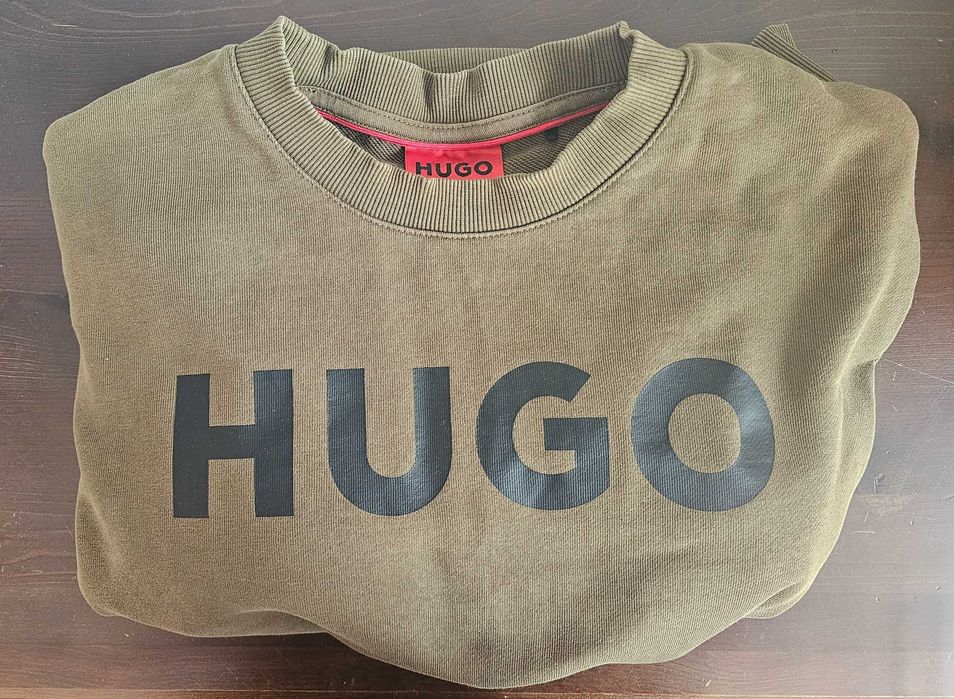 Hugo Boss Bluza Męska Slim Fit M Oliwkowa!