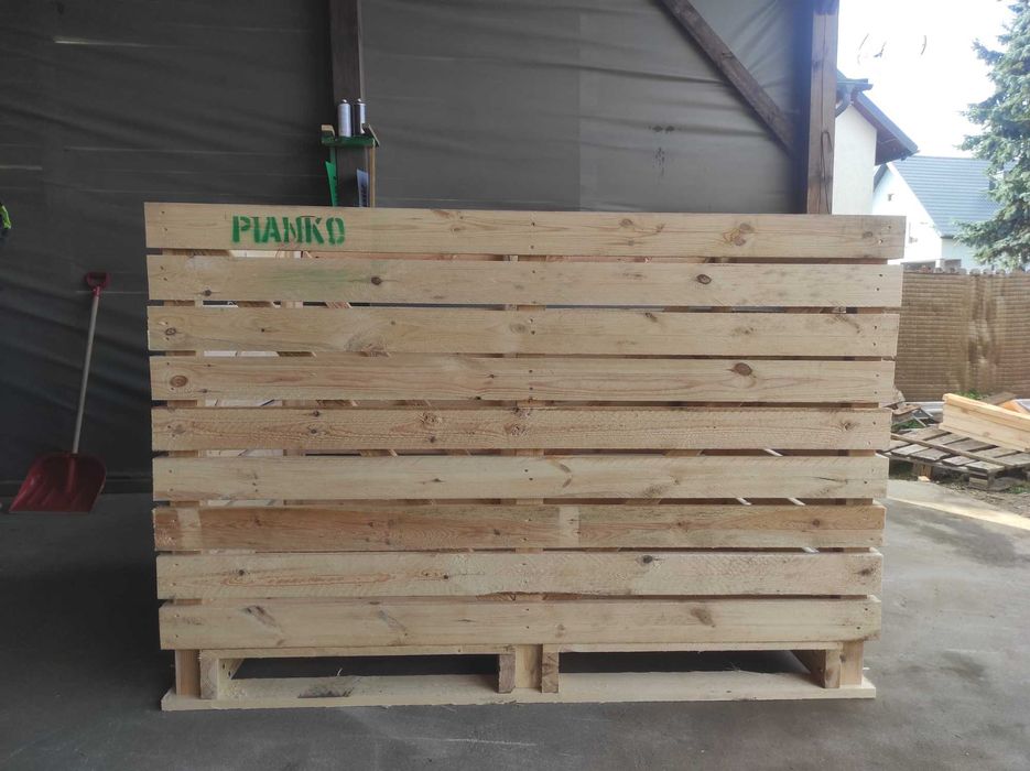MOCNE Drewniane Skrzyniopalety do Ziemniaków Marchewki 160x120x122,5cm