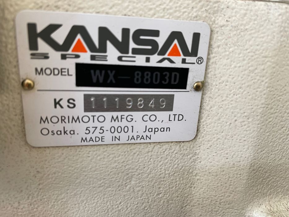 WX-8803D KANSAI Special JUKI SIRUBA Renderka. Stan IDEALNY.