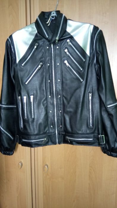 КурткаMJ Майкл Джексон46-48M мото косуха мужская унисекс новая супер