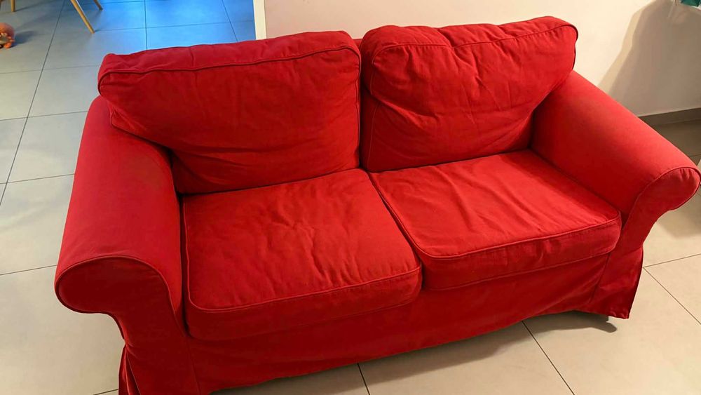 Sofa 2-osobowa IKEA EKTORP (wymienne pokrycie).