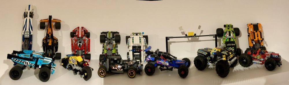 Coleção 13 Lego Technic Pull-Back64284995331841121