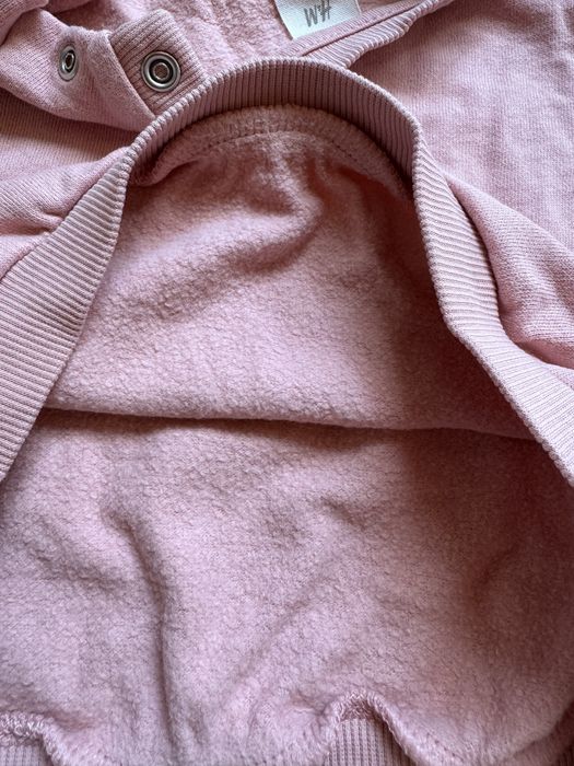 Różowa bluza bawełniana rozmiar 74 H&M