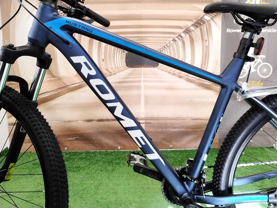 Rower górski Romet Mustang M7.1 27,5"rama alumin. 19" HAMULCE TARCZOWE