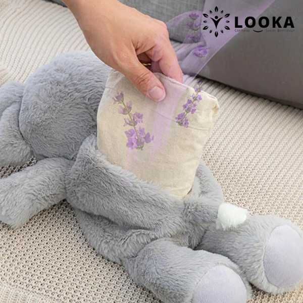 Elefante de Peluche com Efeito Quente e Frio