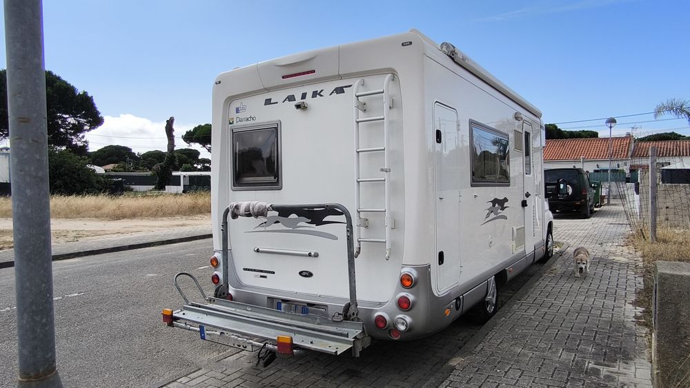 Ducato-Laika 3000cc 160cv full extras, AC cama, suporte moto