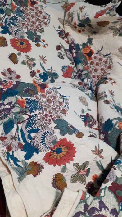 Edredon grande casal florido zara home manta colcha