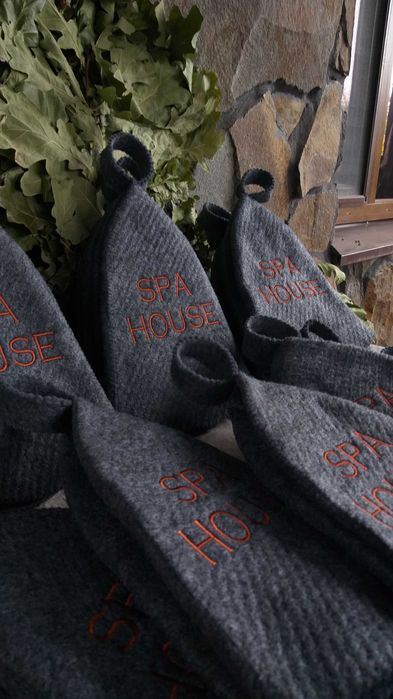 Банные шапки джутовые