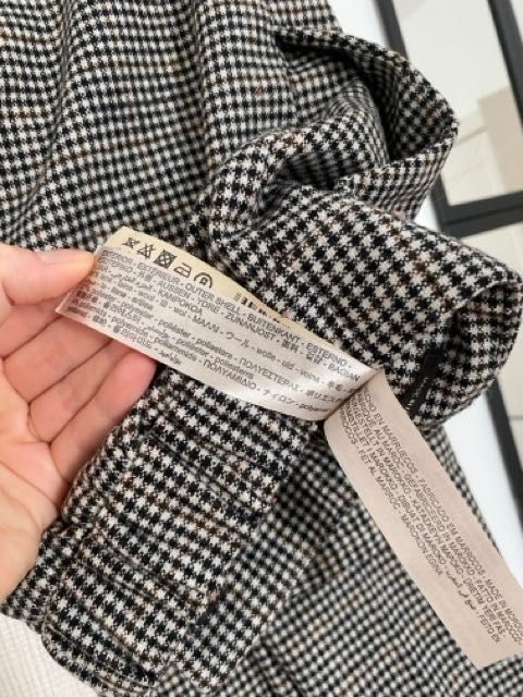 Вовняні брюки Massimo Dutti шерсть, брюки штани у клітинку