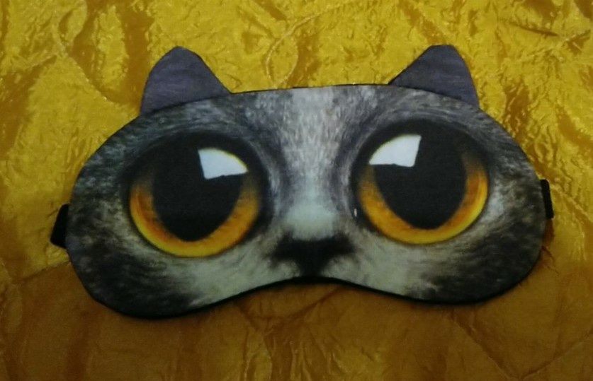 Маска для сна котик собака  зайка