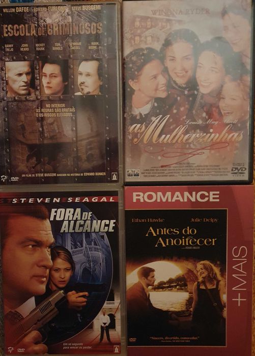 DVDs de filmes de acção de Hollywood
