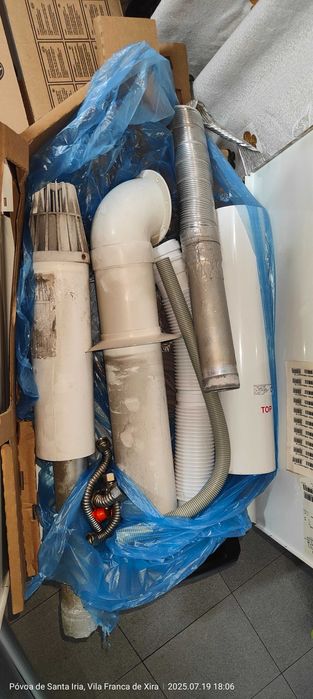 Caldeira Ferroli usada a gás natural