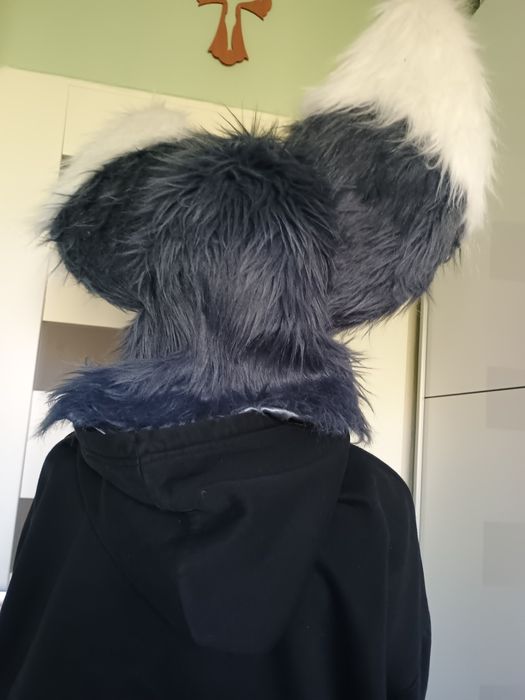 Fursuit furry dino mask partial