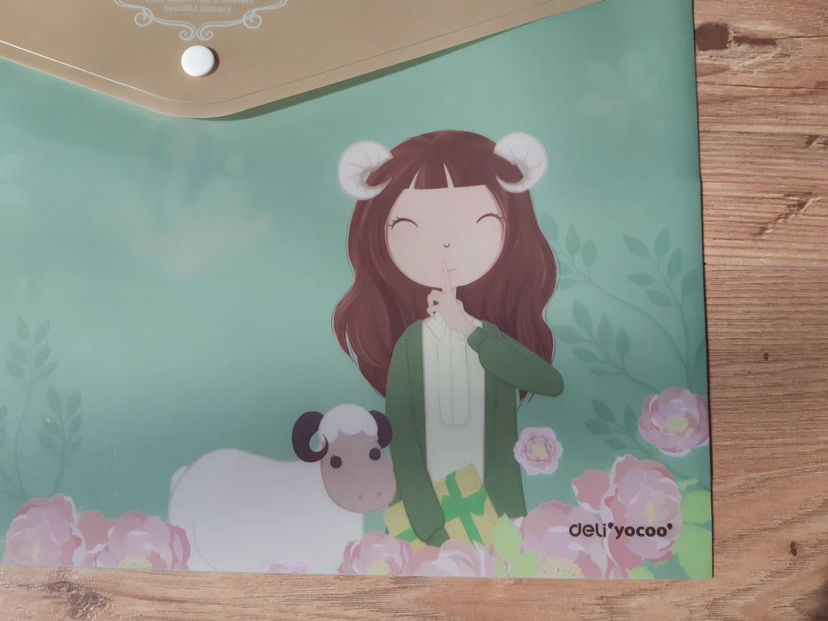 2 x pastelowa teczka plastikowa A4 z zatrzaskiem