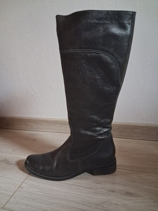 Kozaki damskie skórzane