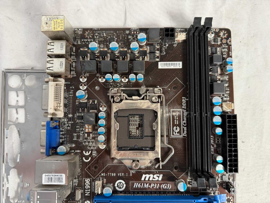 Płyta główna MSI H61M-P31 (G3) LGA 1155 mATX