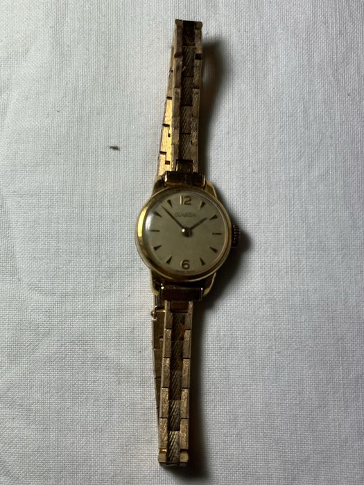Relogio Vintage Forado a Ouro Duward